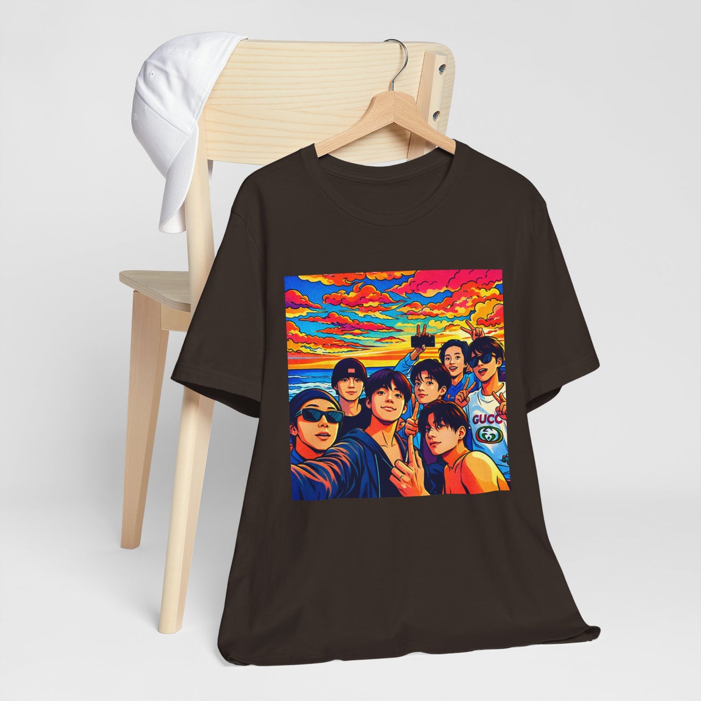 BTS Vibrant Sunset Group Portrait Tee