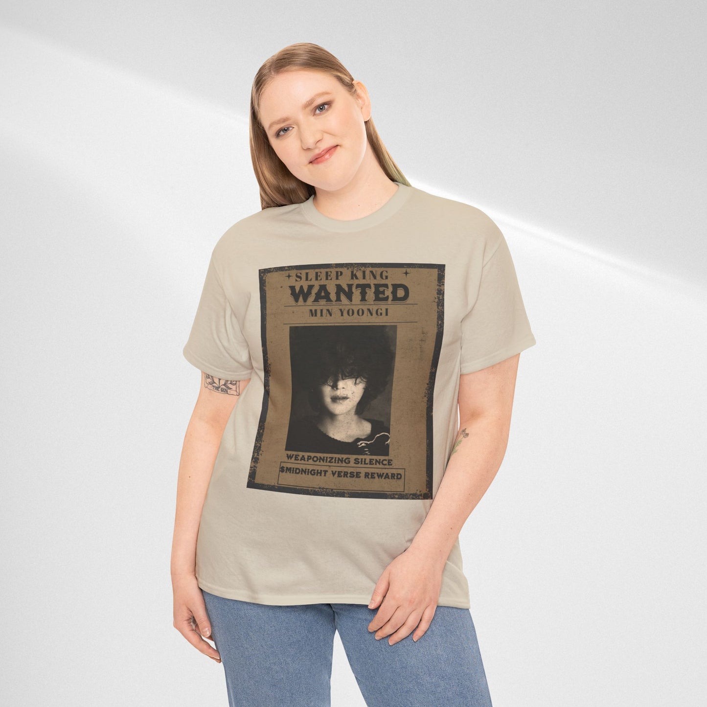 Suga Vintage “Sleeping Wanted” Retro Poster T-Shirt