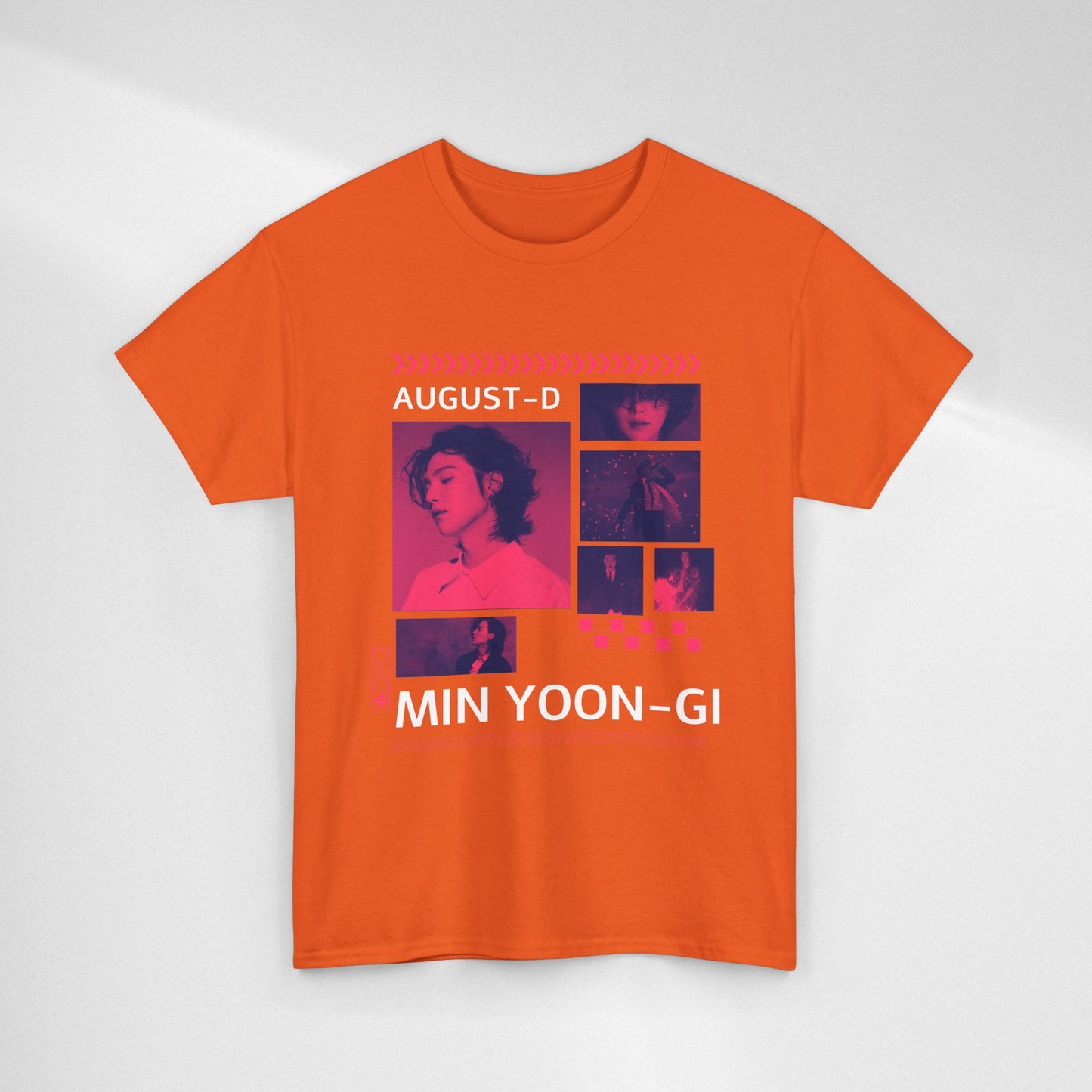 Min Yoon-Gi Photo Grid Tee — K‑Pop BTS August‑D Fan Shirt