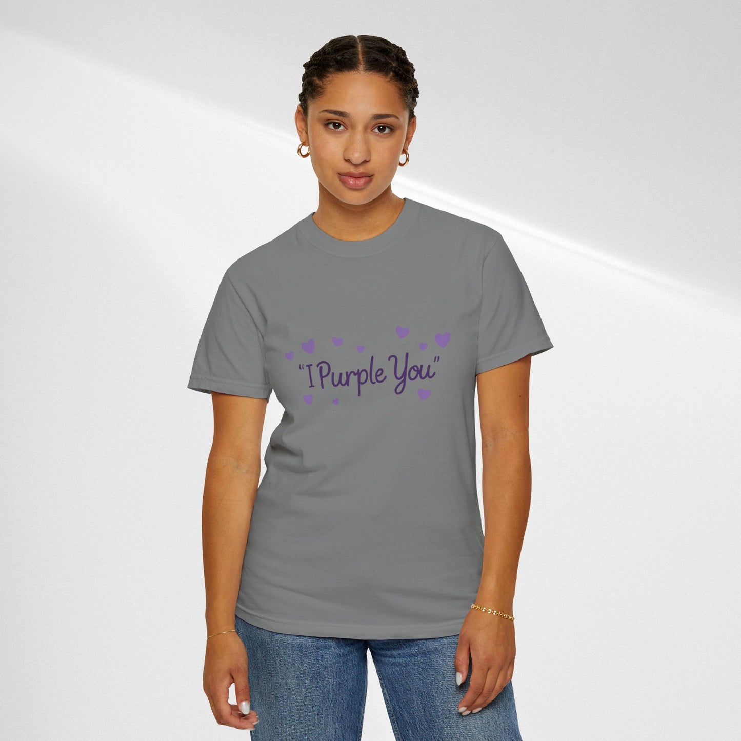I Purple You T-Shirt — Cute Purple Hearts Valentine Tee