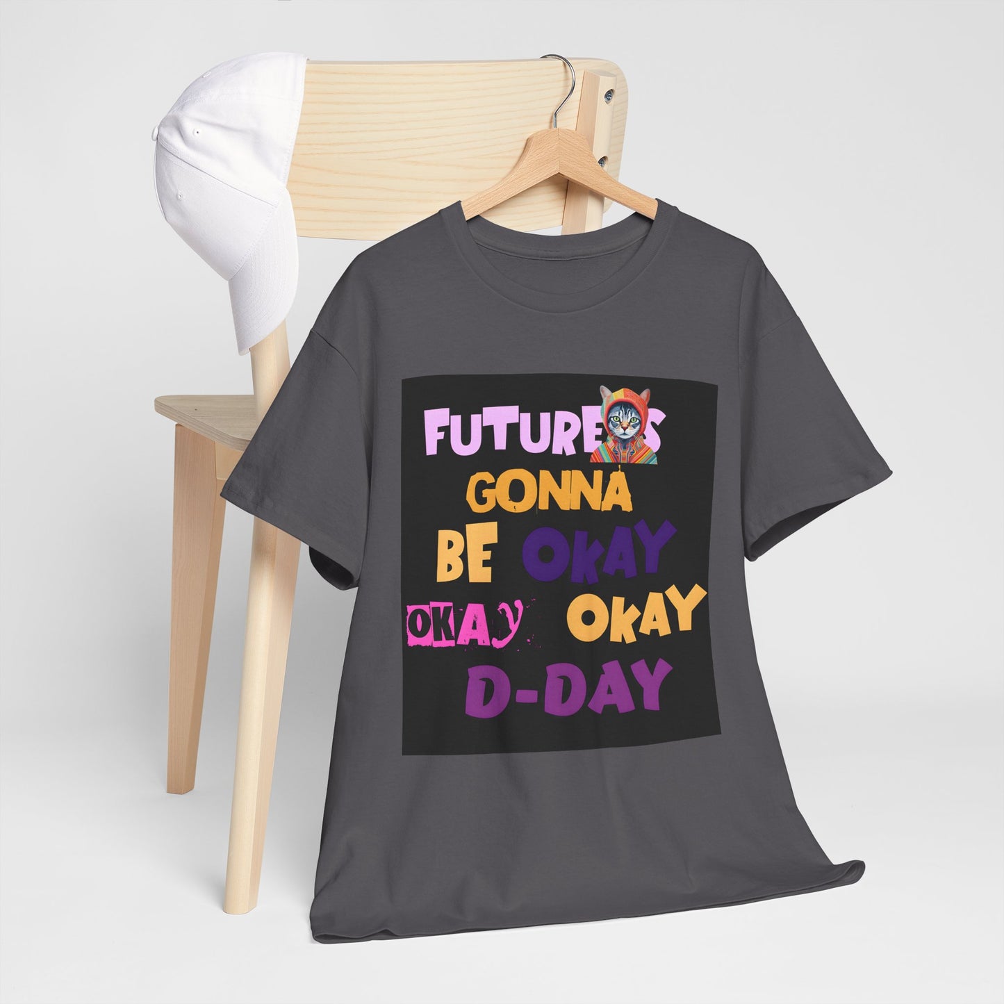 Future's Gonna Be Okay D-Day T-Shirt — Positive Retro Graphic Tee
