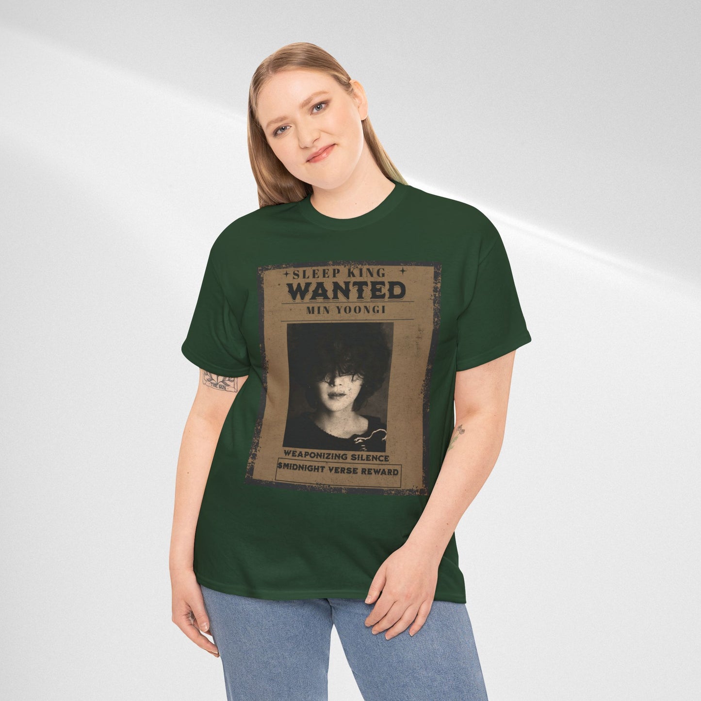 Suga Vintage “Sleeping Wanted” Retro Poster T-Shirt