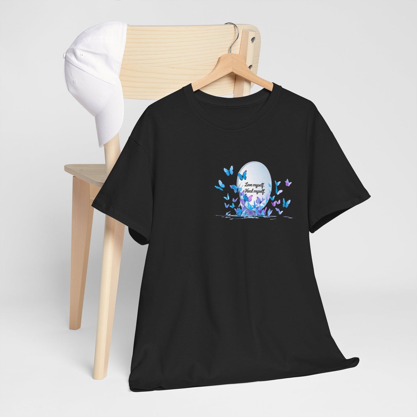 Butterfly Moon T-Shirt — "Strength Through Change" Inspirational Tee