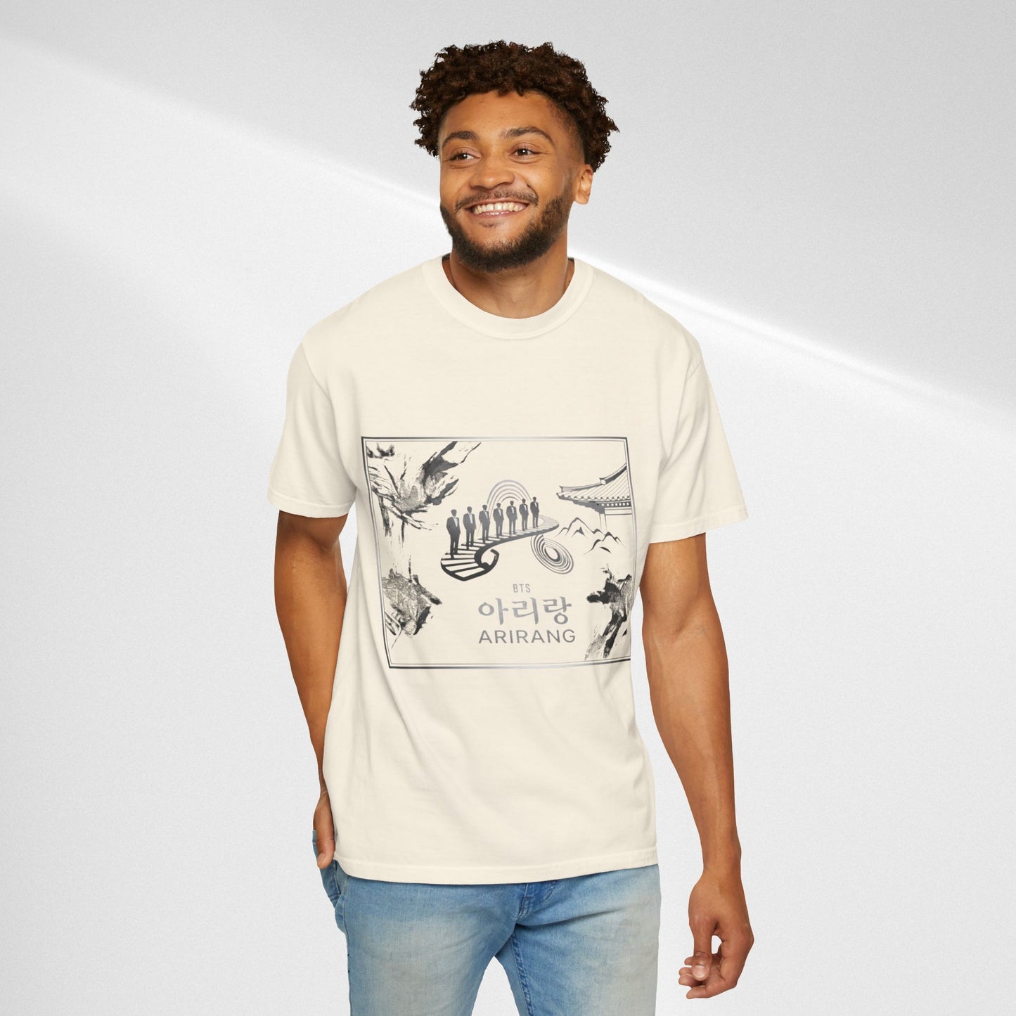 BTS Arirang Graphic T-Shirt — Korean Folklore Illustration Tee