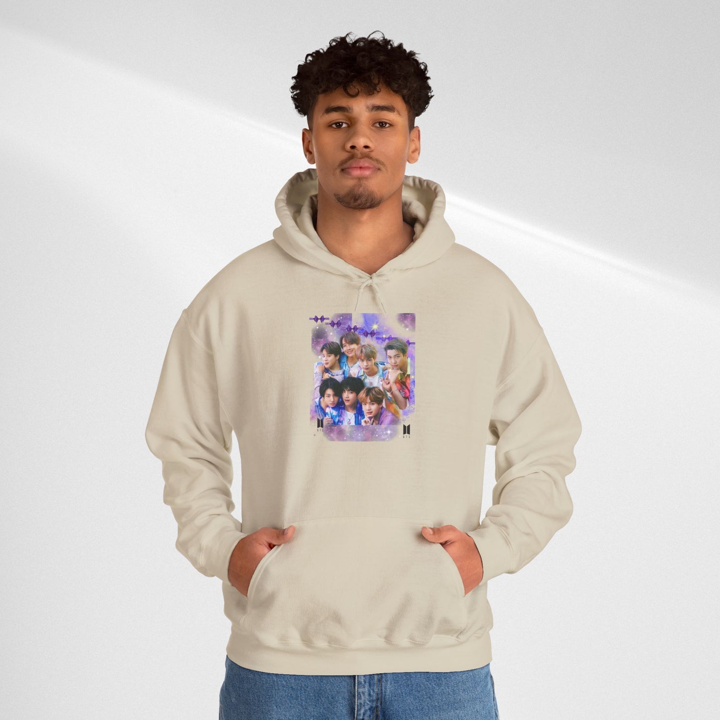 BTS Hoodie — Purple Collage Photo Graphic Hoodie