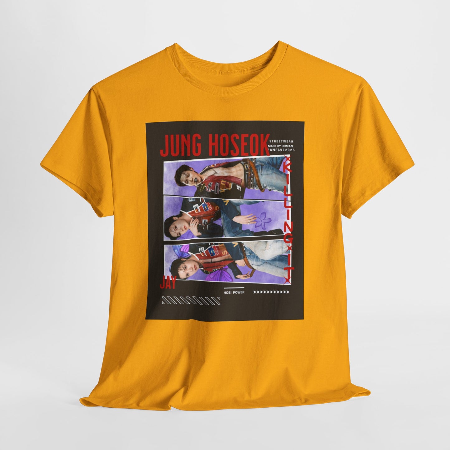 Jung Hoseok Photo Collage Tee — Retro K-Pop Fan Shirt