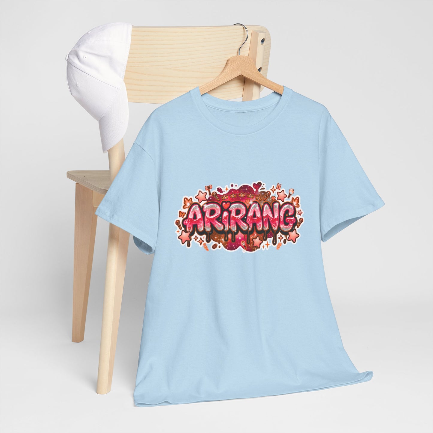 BTS Arirang Floral Graphic Tee - Korean Music Tribute Shirt