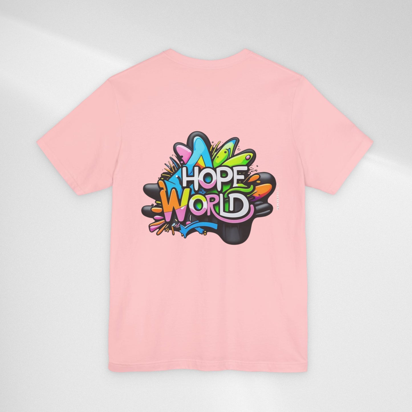 Hope World Graphic Tee — Colorful Graffiti BTS-Inspired Shirt