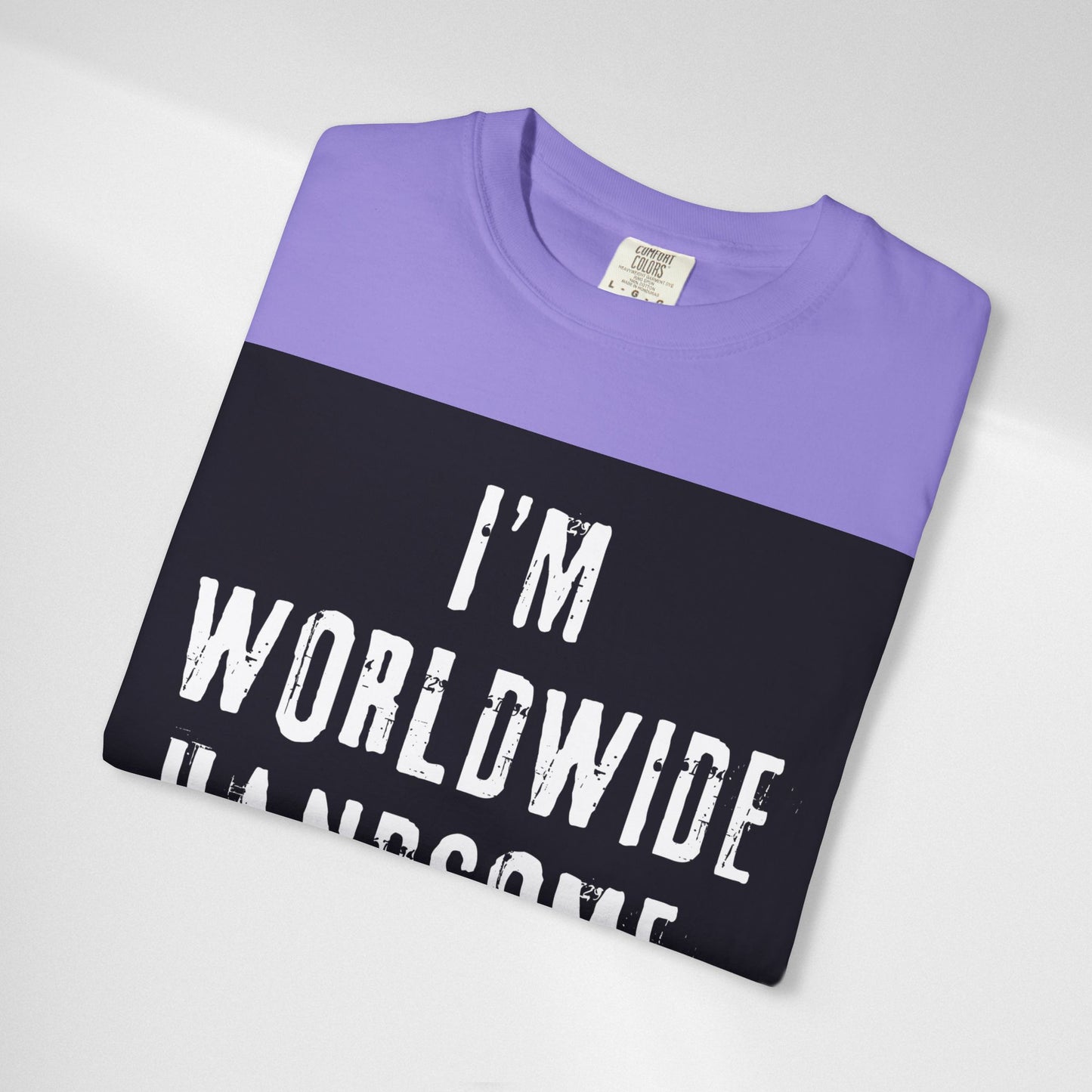 Worldwide Handsome T-Shirt — "I'm Worldwide Handsome, You Know?" Funny Graphic Tee