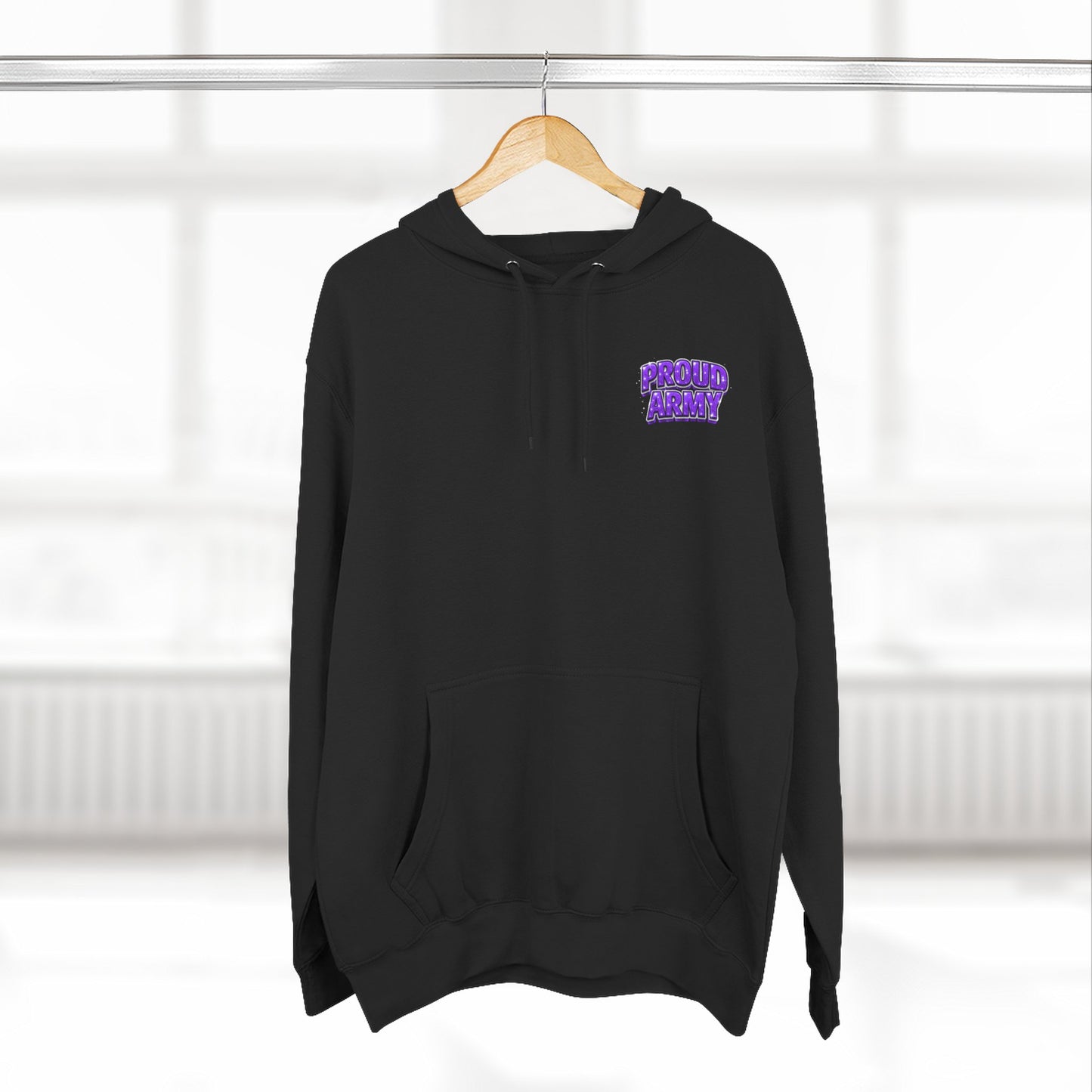 BTS Bangtan Photo-Panel Hoodie — 'Bangtan' 9-Eyes Graphic Fleece Hoodie