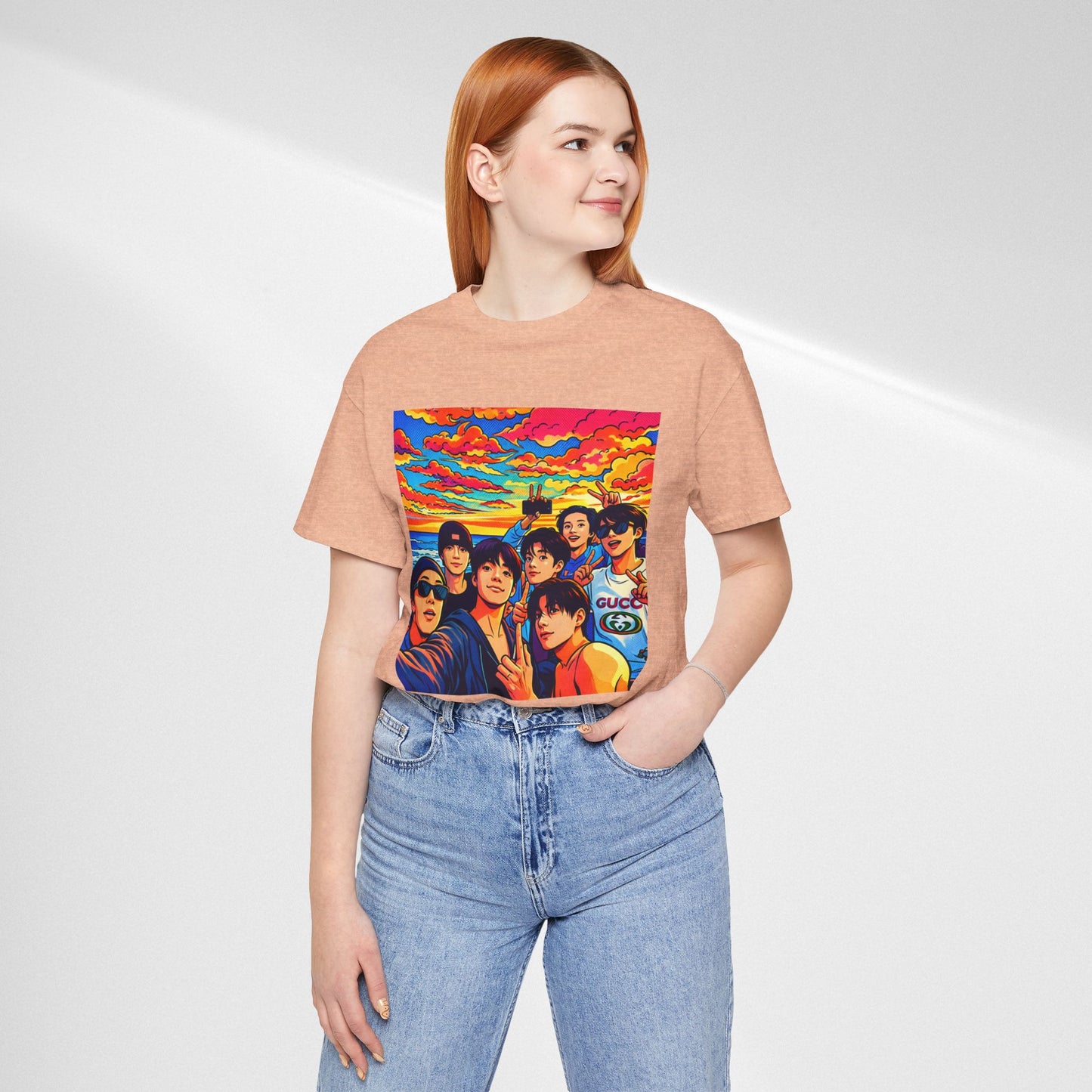 BTS Vibrant Sunset Group Portrait Tee