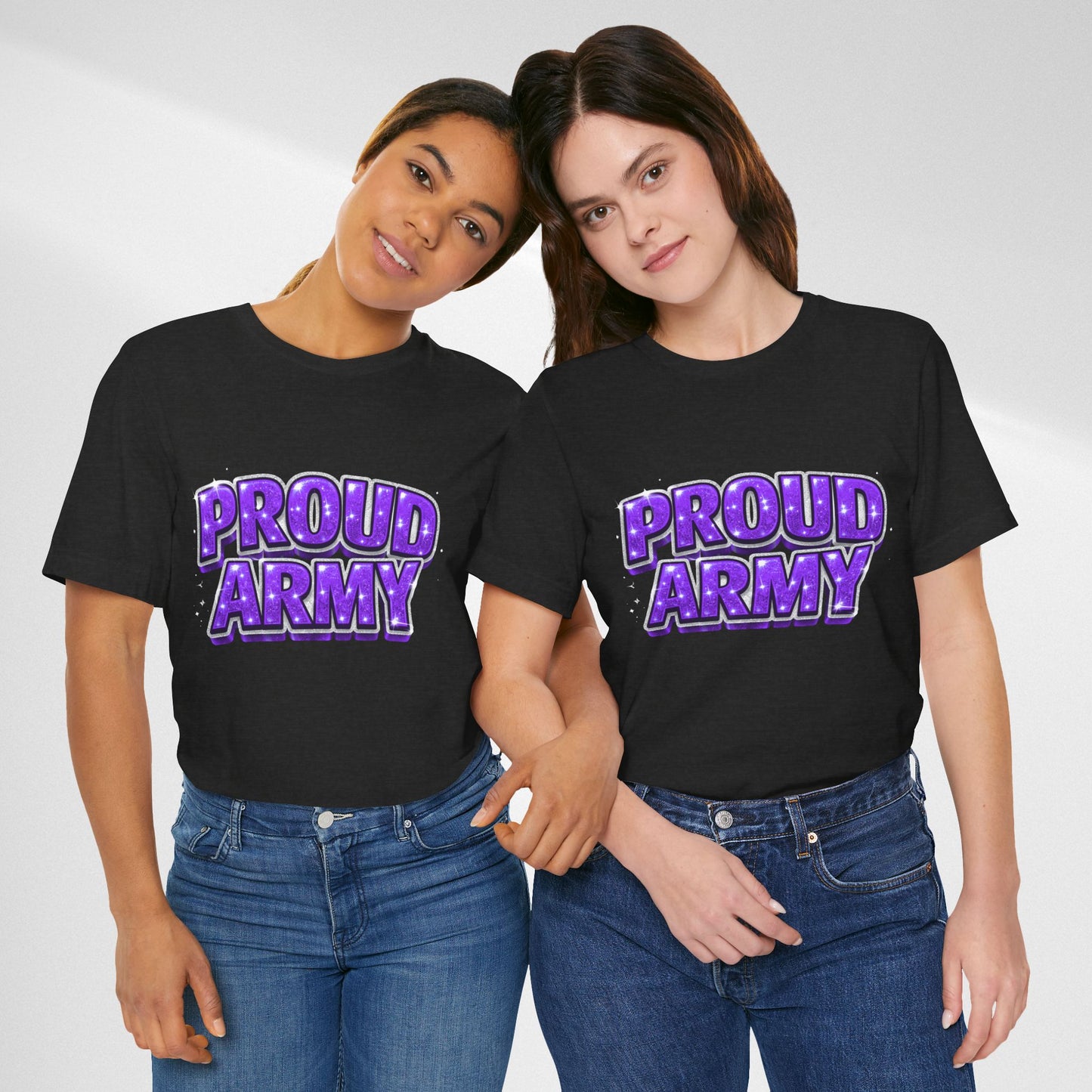 Proud Army T-Shirt — Bold Purple BTS Support Tee