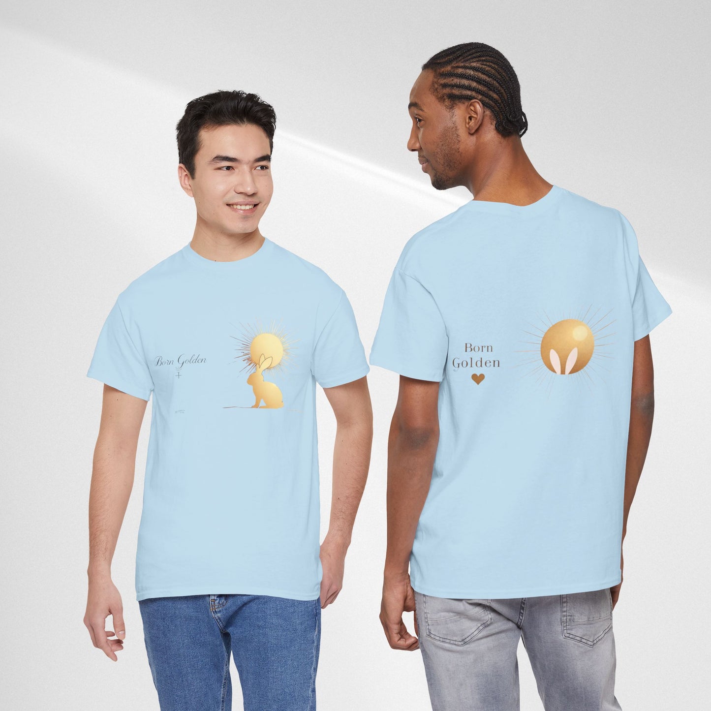 JK Golden Child T-Shirt — 'Born Golden' Cute Kids Illustration Tee