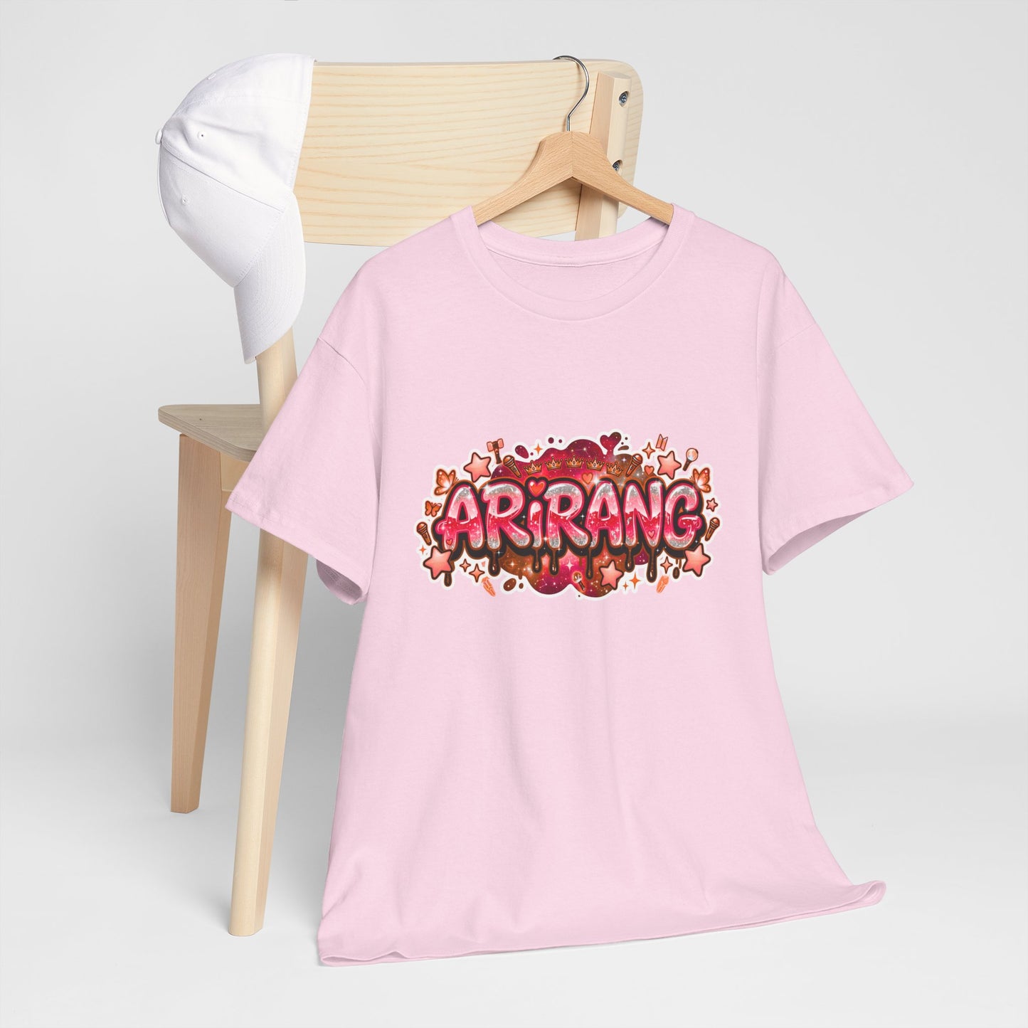 BTS Arirang Floral Graphic Tee - Korean Music Tribute Shirt