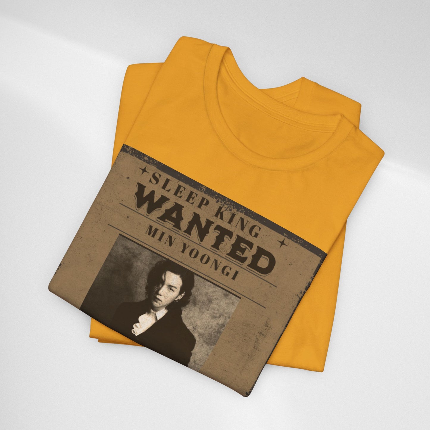 Sleep King Wanted Tee — Vintage 'Min Yoongi' Poster Shirt