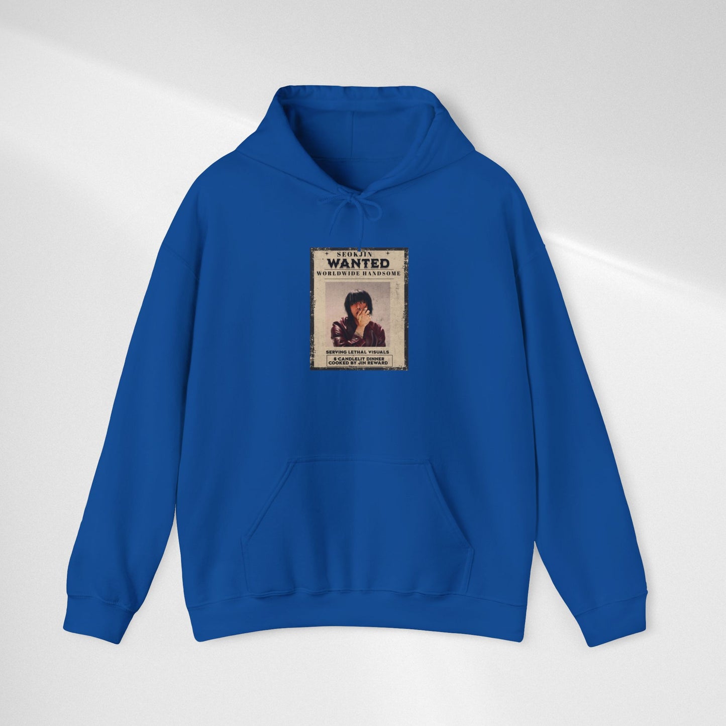 Jin Hoodie — "WANTED" Vintage Photo Poster Graphic Hoodie