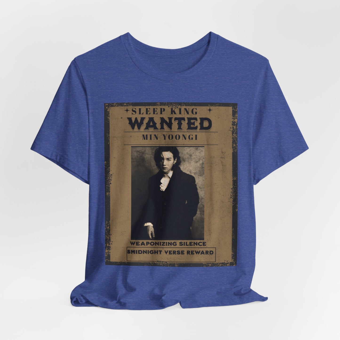 Sleep King Wanted Tee — Vintage 'Min Yoongi' Poster Shirt