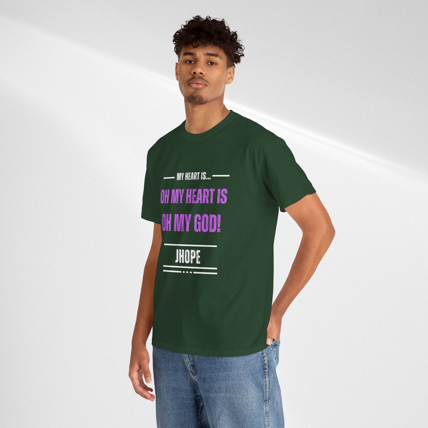 Graphic Tee — "Oh My Heart Is Oh My God!" J-Hope Fan Shirt