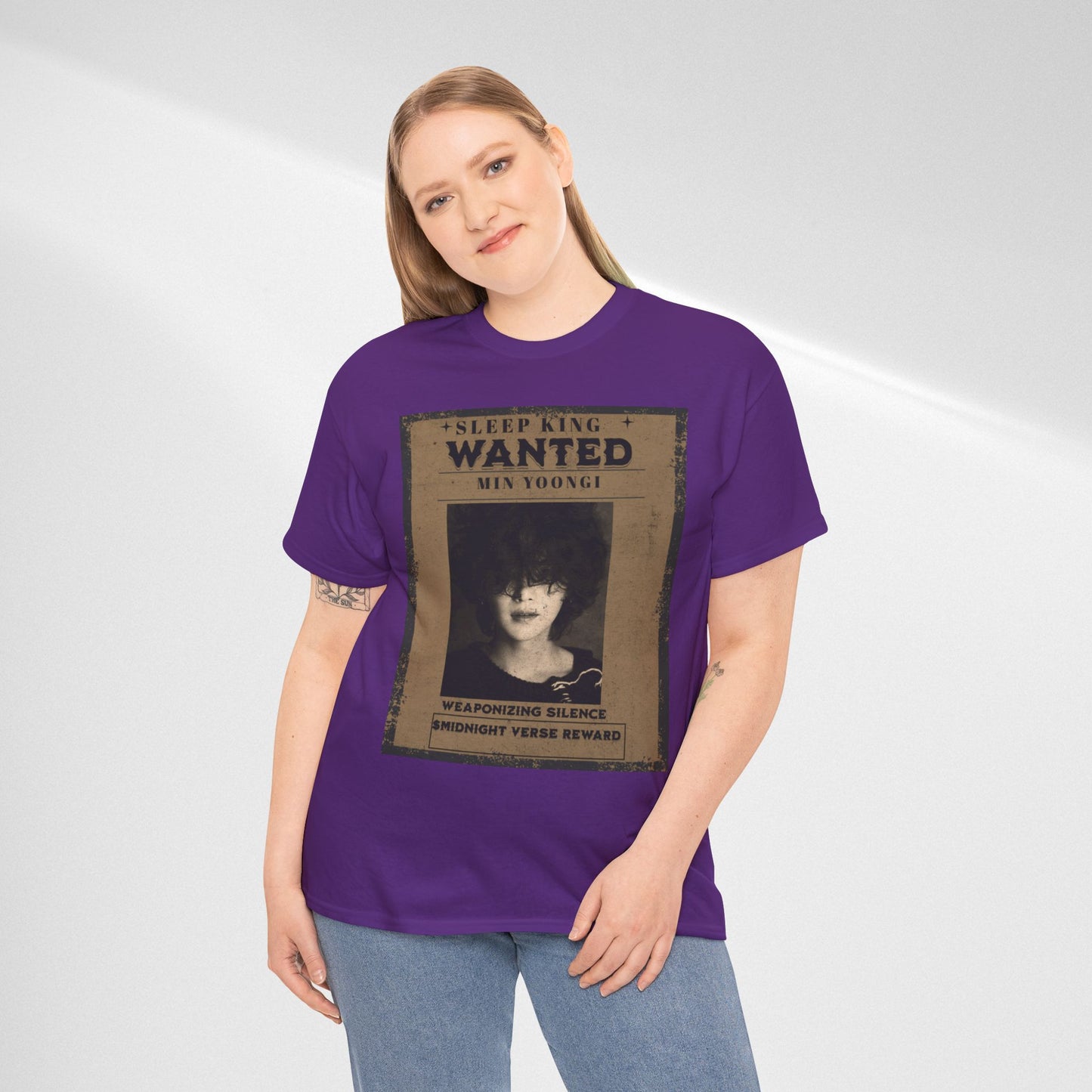 Suga Vintage “Sleeping Wanted” Retro Poster T-Shirt
