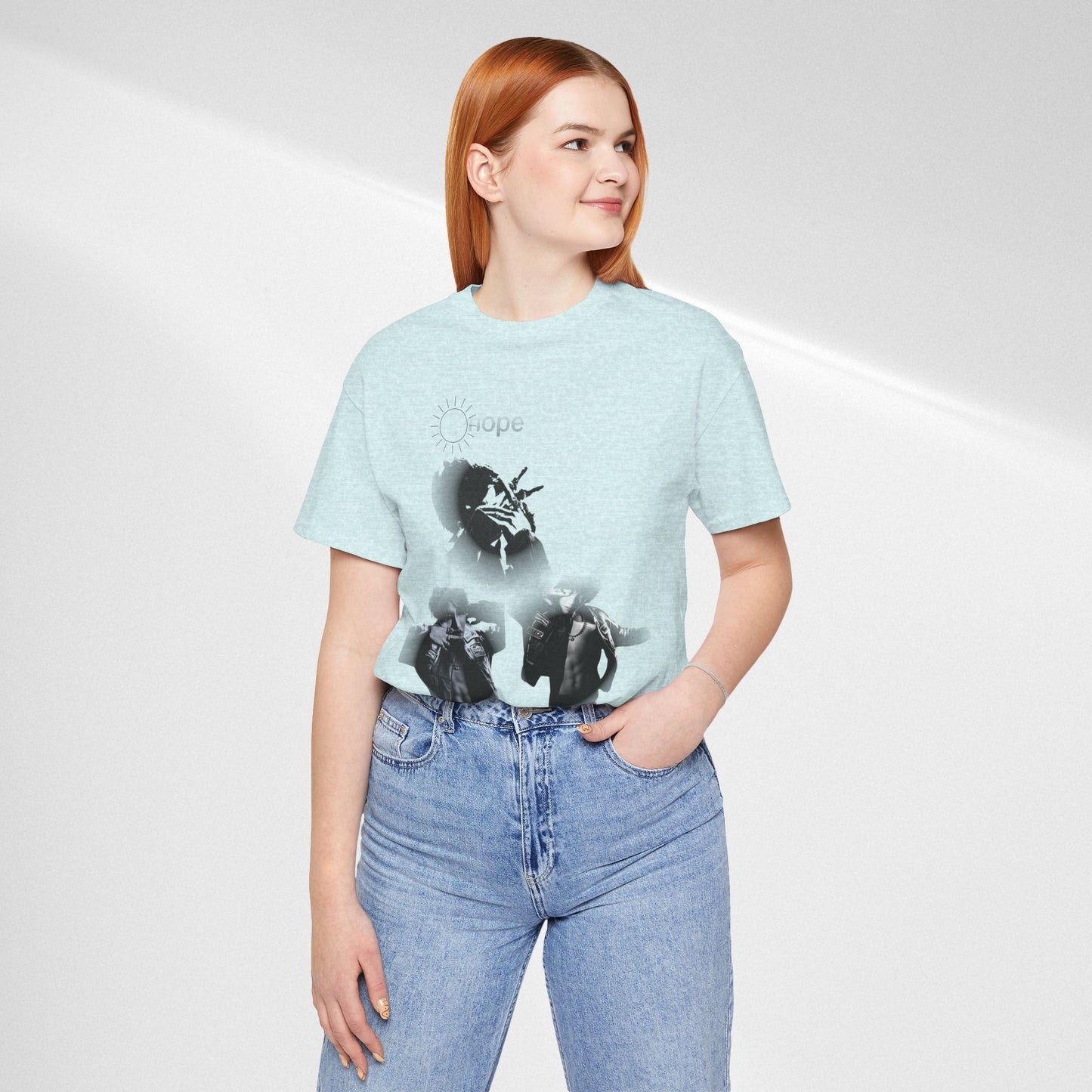 J hope Graphic Tee — Moody Monochrome Portraits