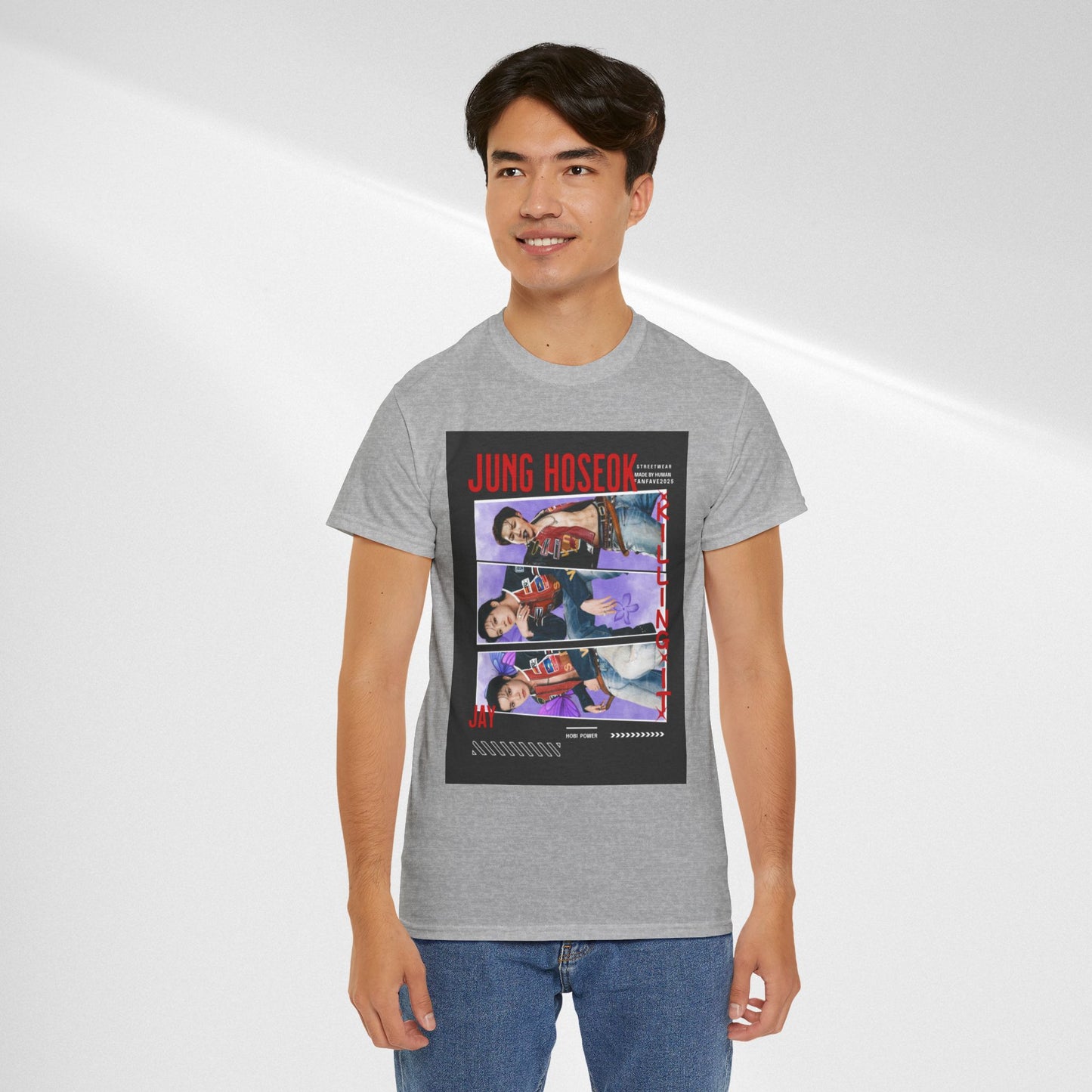 Jung Hoseok Photo Collage Tee — Retro K-Pop Fan Shirt
