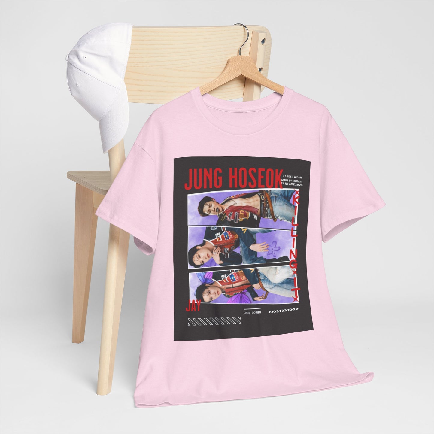 Jung Hoseok Photo Collage Tee — Retro K-Pop Fan Shirt
