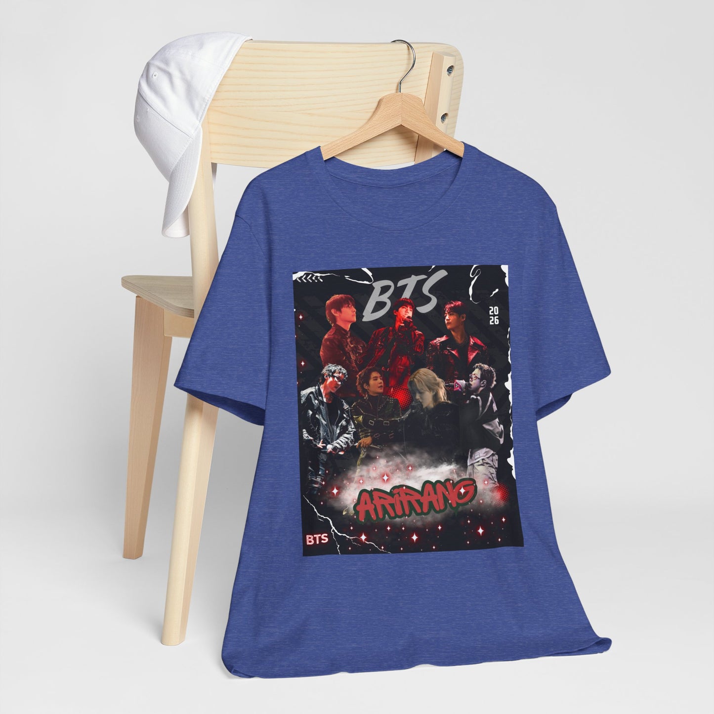 BTS ARIRANG Band Graphic Tee — 'BTS ARMY' Retro Concert Poster Shirt