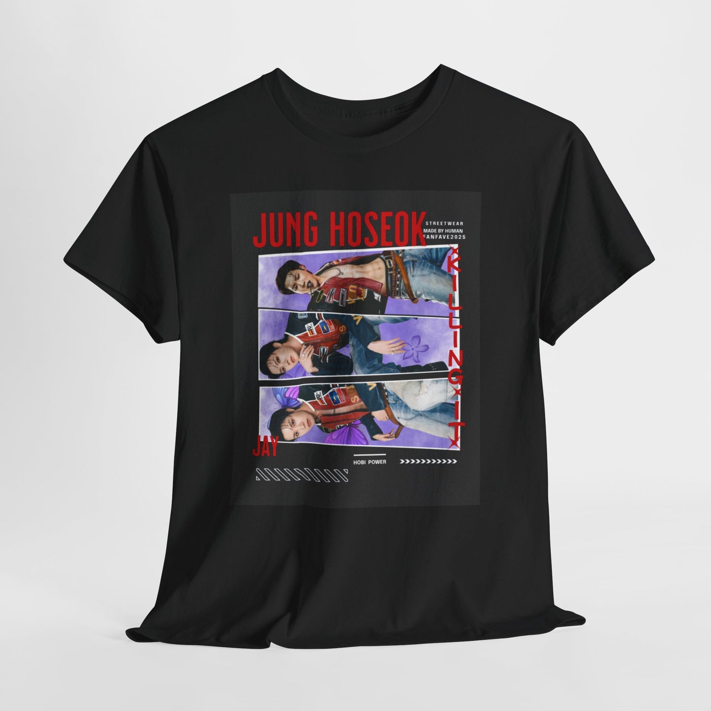 Jung Hoseok Photo Collage Tee — Retro K-Pop Fan Shirt