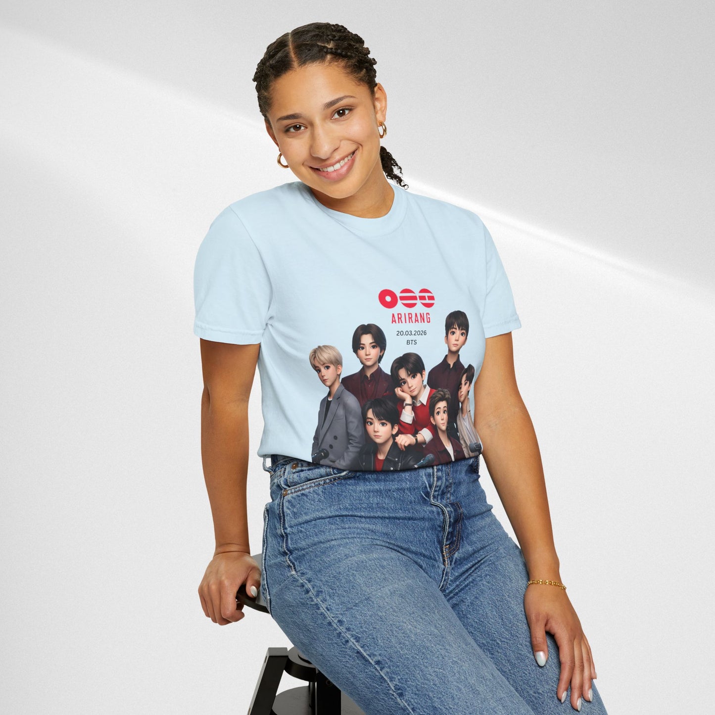 BTS Band Photo T-Shirt — Group Portrait Graphic Tee