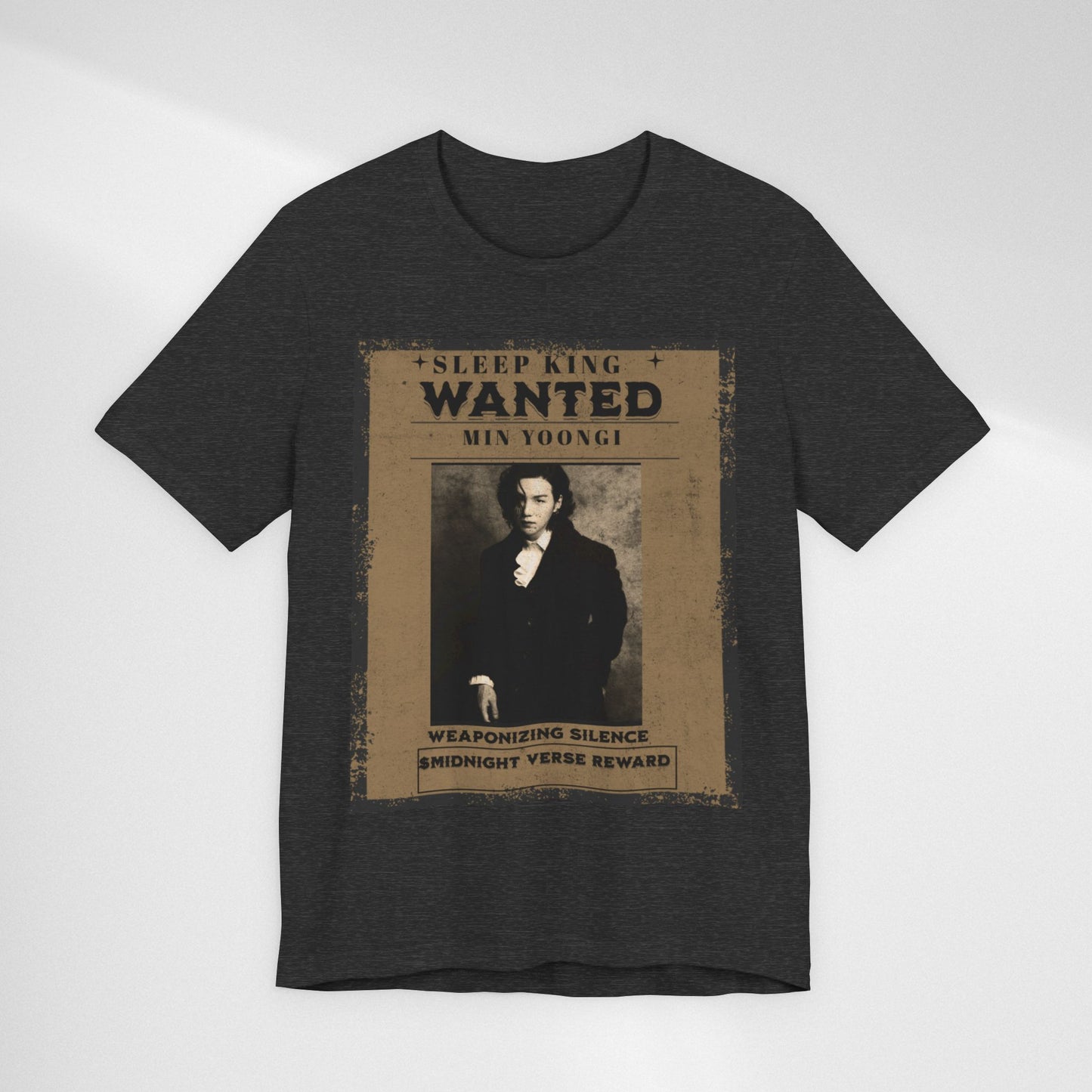 Sleep King Wanted Tee — Vintage 'Min Yoongi' Poster Shirt