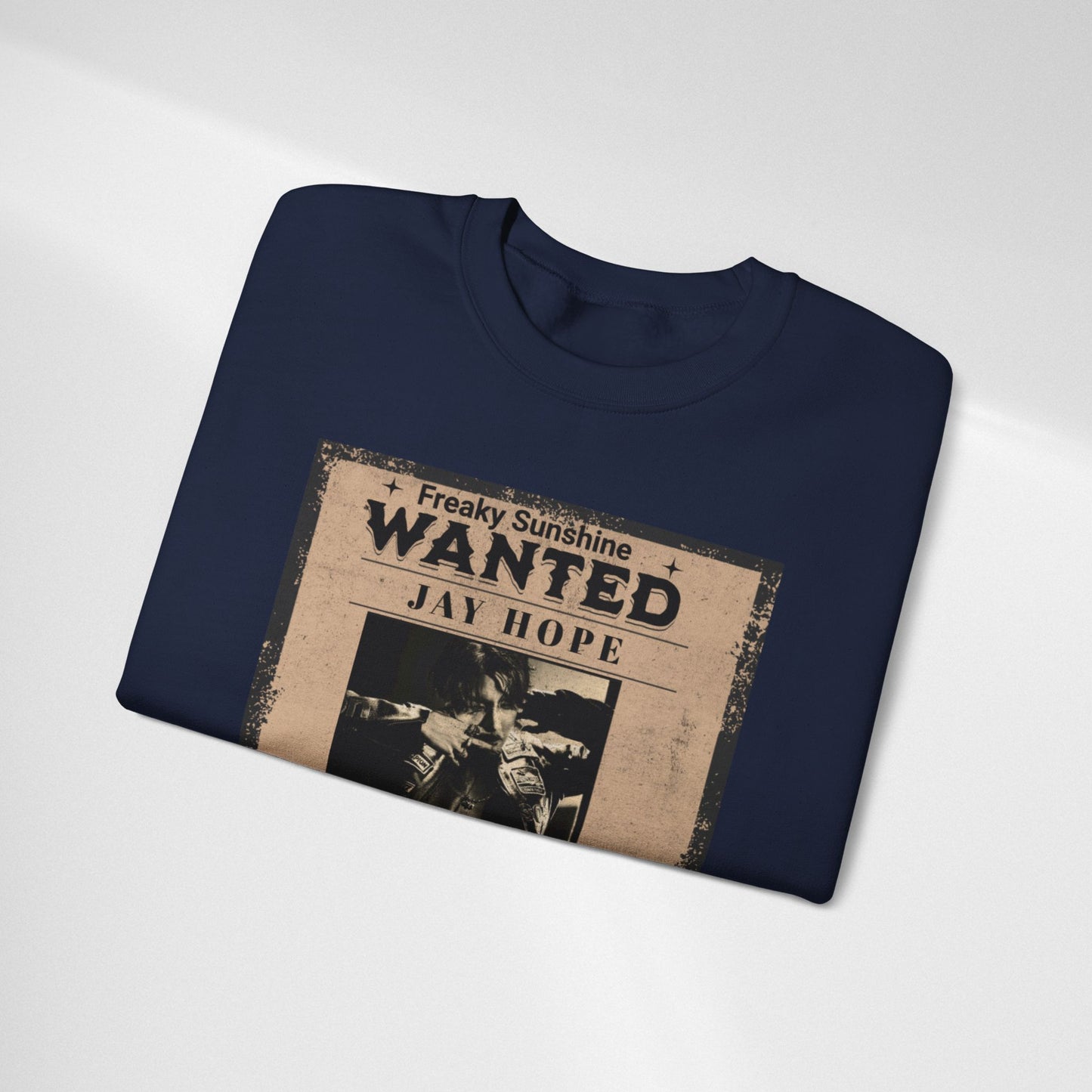 Wanted 'Jay Hope' Vintage Poster Sweatshirt – Retro Western Graphic Crewneck
