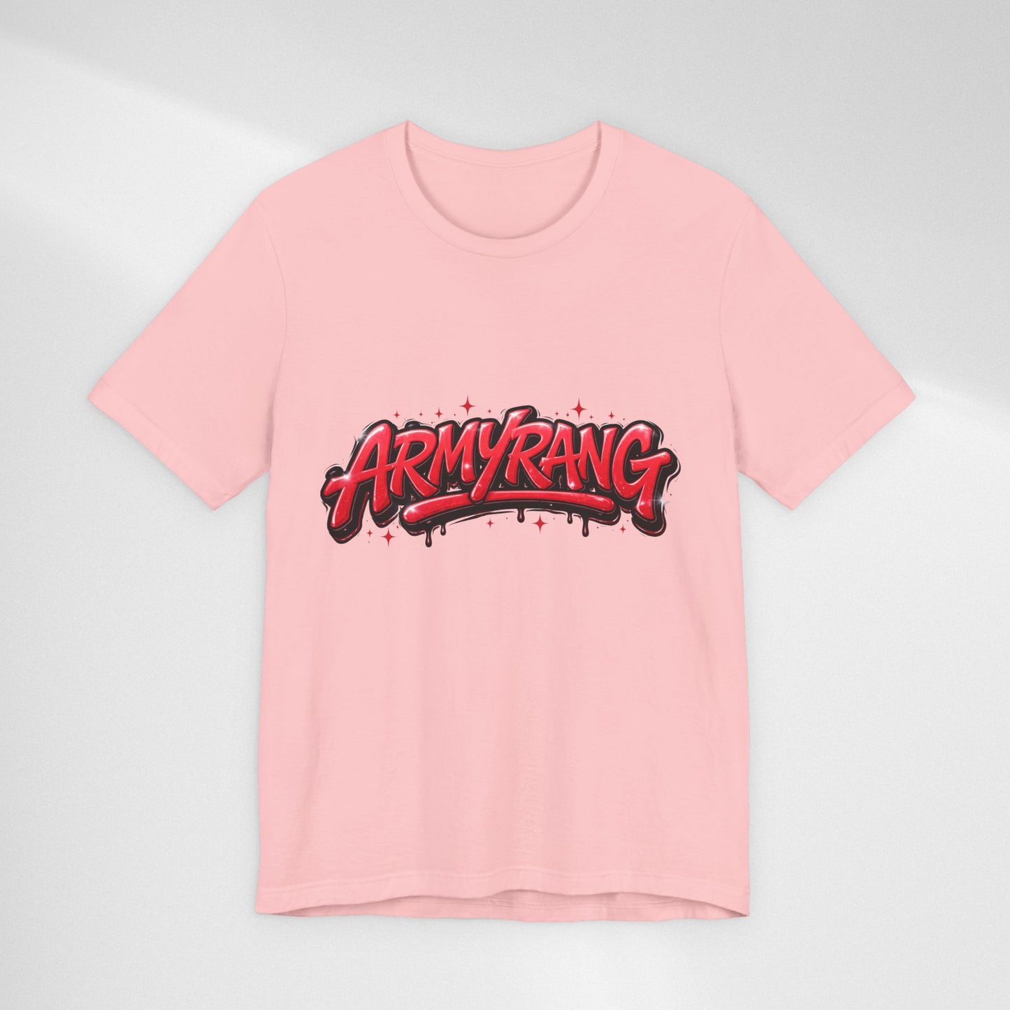 BTS T-Shirt — 'ARMYRANG' Red Graffiti Logo Tee