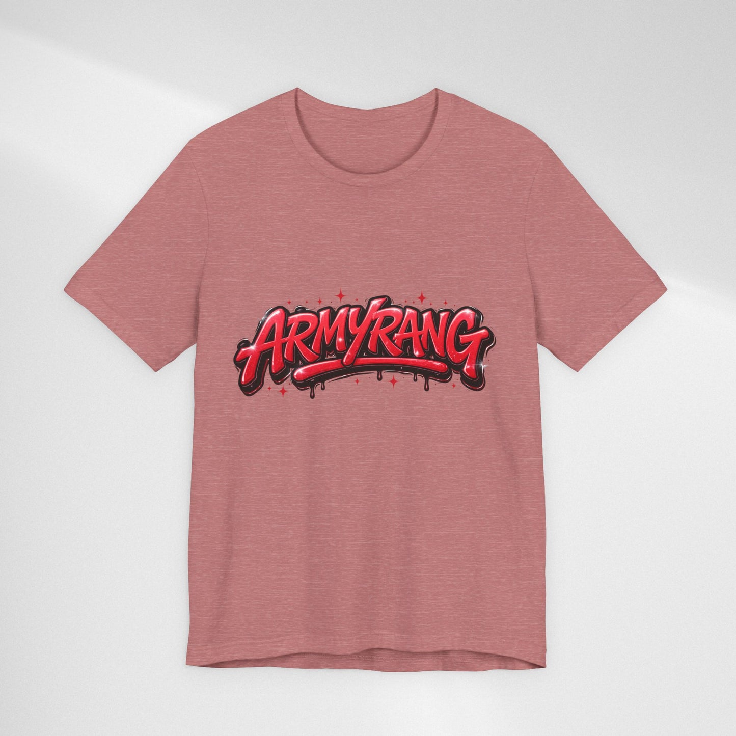 BTS T-Shirt — 'ARMYRANG' Red Graffiti Logo Tee