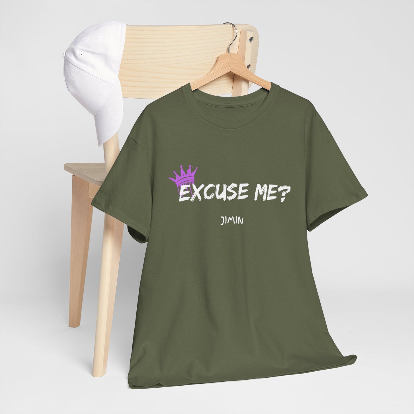 Excuse Me? Tee — Jimin Crown Graphic T‑Shirt
