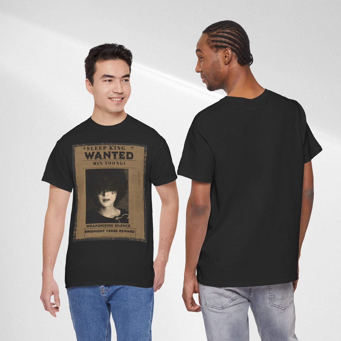 Suga Vintage “Sleeping Wanted” Retro Poster T-Shirt