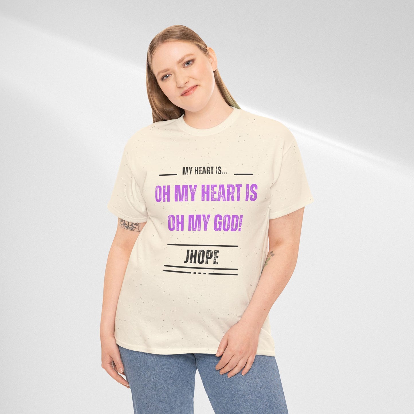Graphic Tee — "Oh My Heart Is Oh My God!" J-Hope Fan Shirt