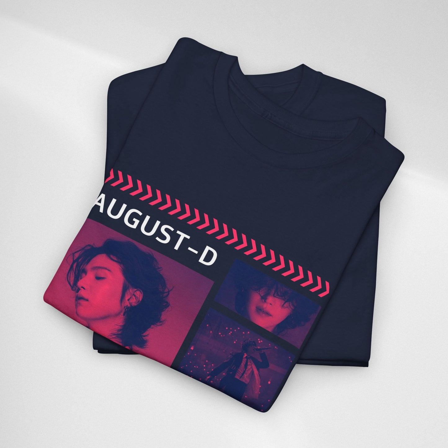 Min Yoon-Gi Photo Grid Tee — K‑Pop BTS August‑D Fan Shirt
