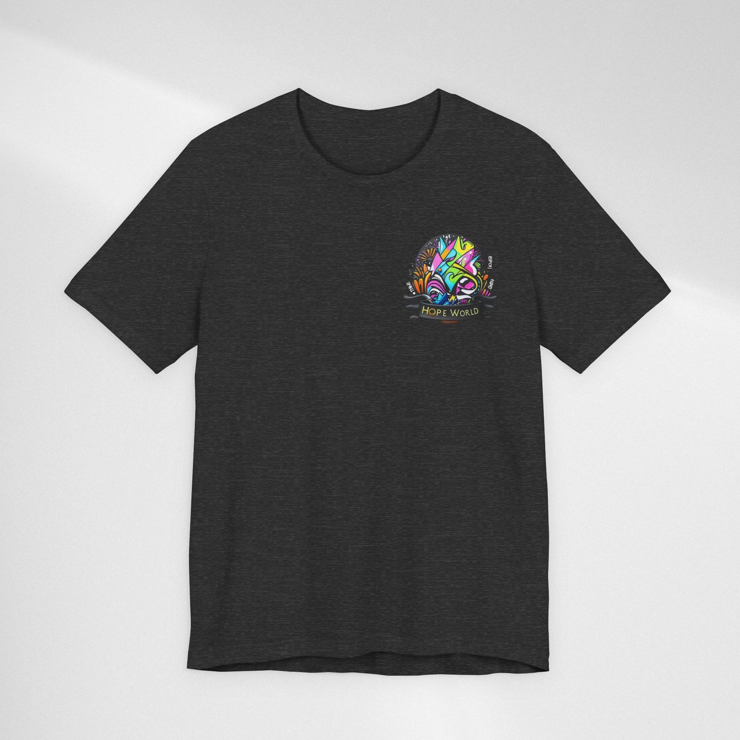 Hope World Graphic Tee — Colorful Graffiti BTS-Inspired Shirt