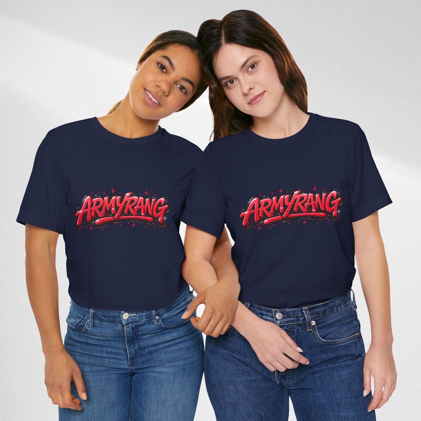 BTS T-Shirt — 'ARMYRANG' Red Graffiti Logo Tee