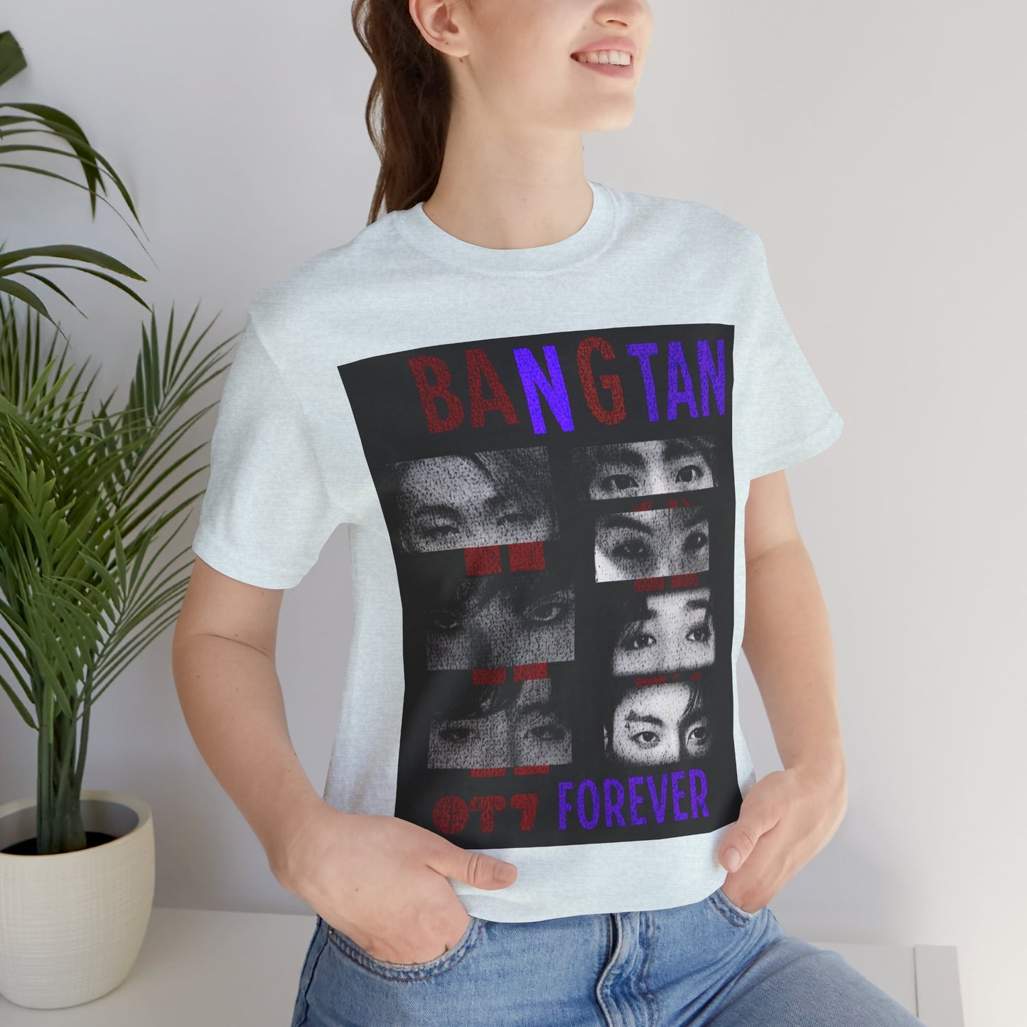 Bangtan Forever BTS Eyes Graphic Tee – K‑Pop Fan Shirt