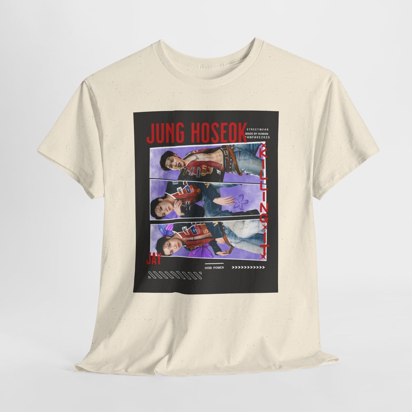 Jung Hoseok Photo Collage Tee — Retro K-Pop Fan Shirt