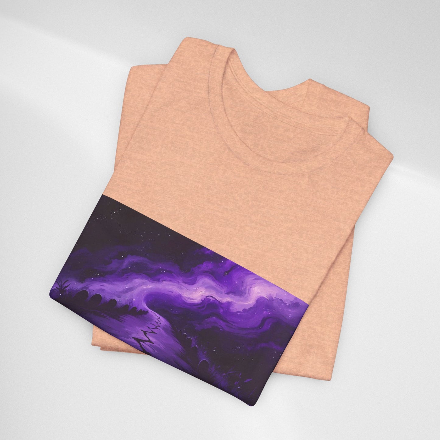 You Never Walk Alone Tee — Purple Night Stairway Graphic T‑Shirt