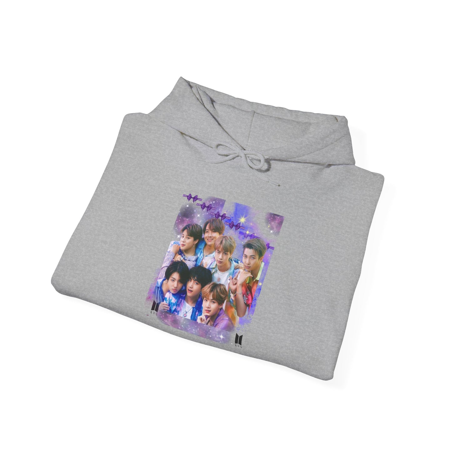 BTS Hoodie — Purple Collage Photo Graphic Hoodie