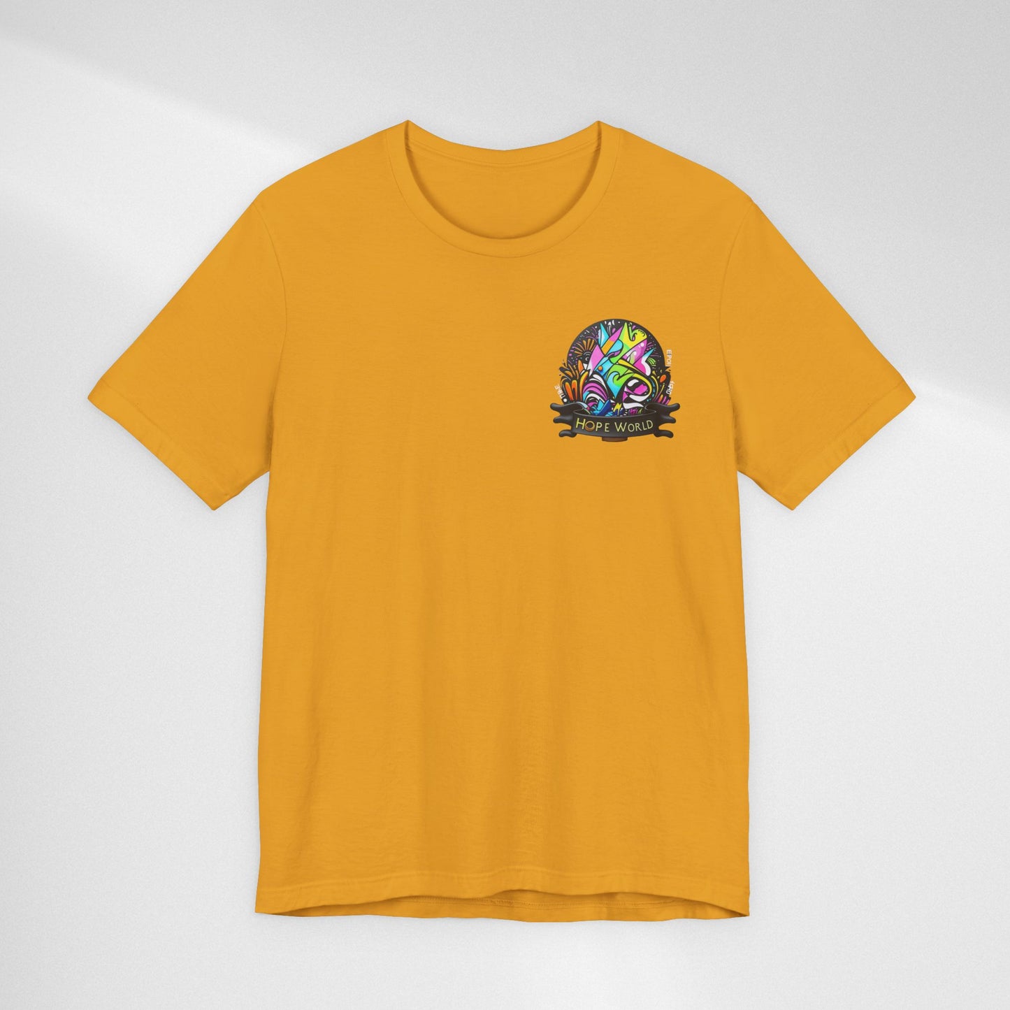 Hope World Graphic Tee — Colorful Graffiti BTS-Inspired Shirt