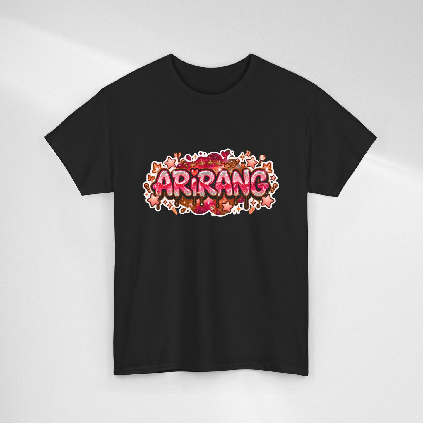 BTS Arirang Floral Graphic Tee - Korean Music Tribute Shirt