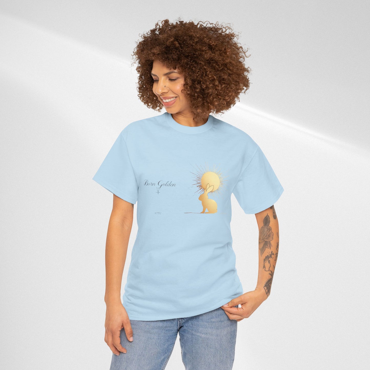 JK Golden Child T-Shirt — 'Born Golden' Cute Kids Illustration Tee