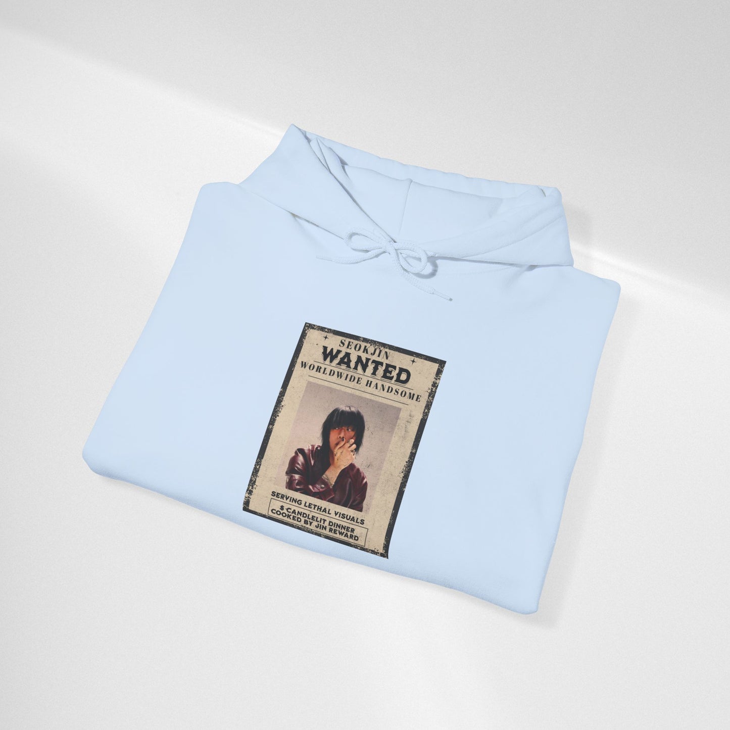 Jin Hoodie — "WANTED" Vintage Photo Poster Graphic Hoodie
