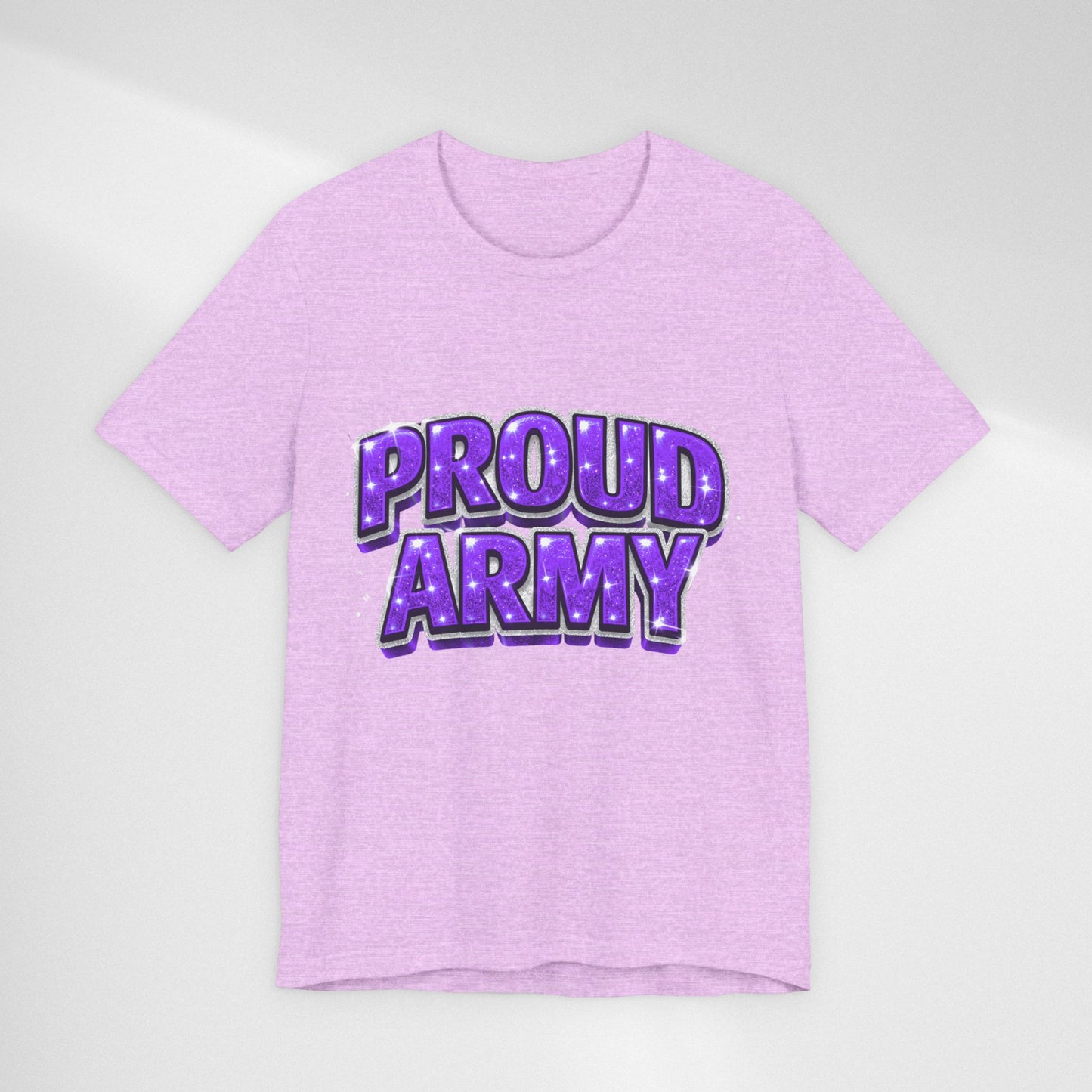 Proud Army T-Shirt — Bold Purple BTS Support Tee