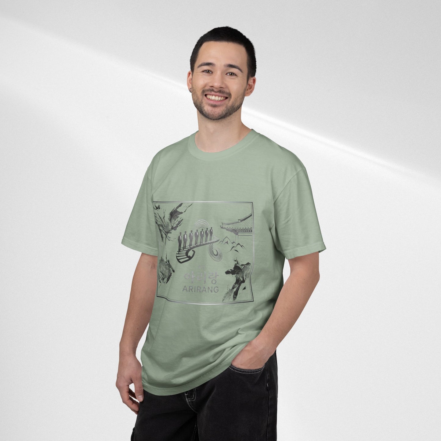 BTS Arirang Graphic T-Shirt — Korean Folklore Illustration Tee