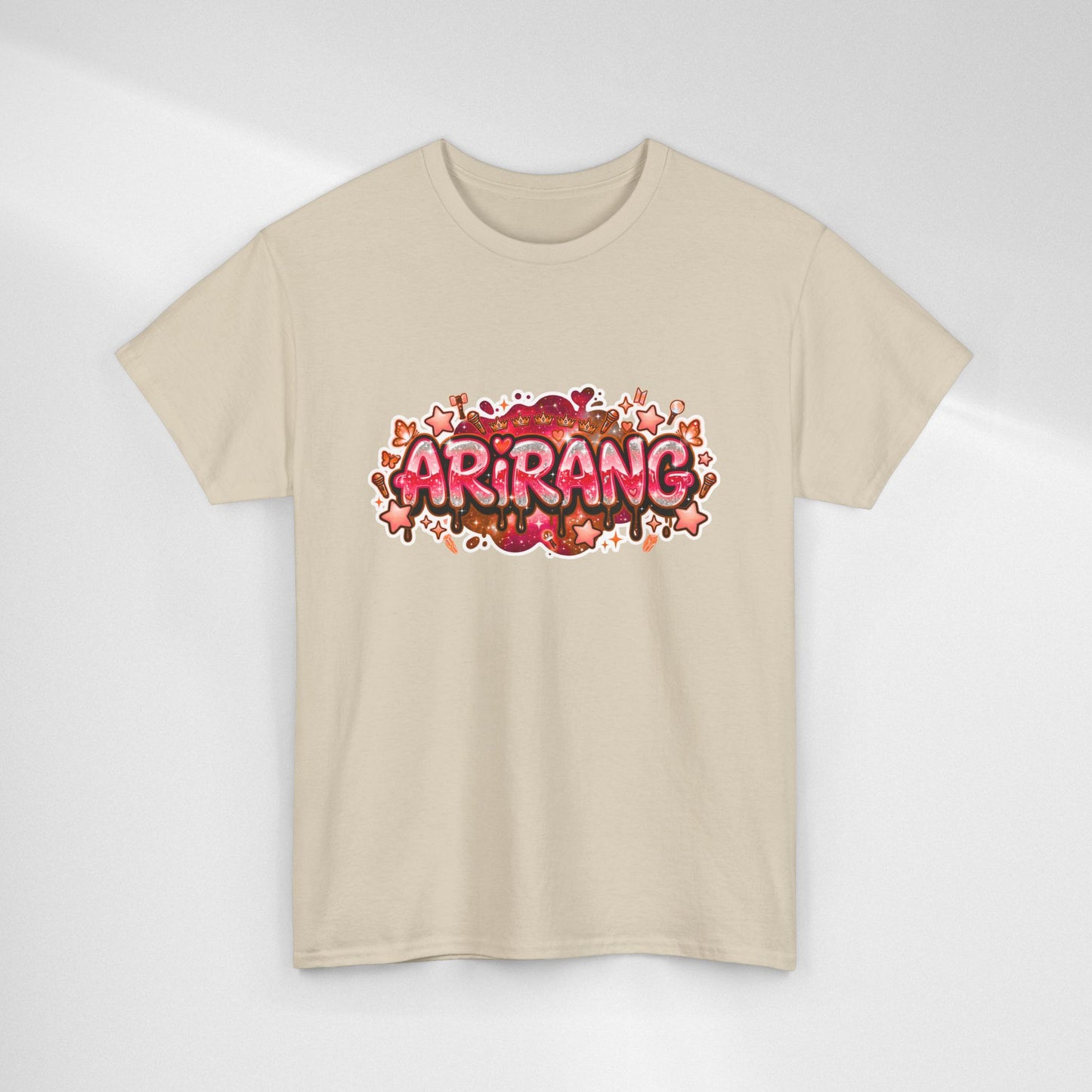 BTS Arirang Floral Graphic Tee - Korean Music Tribute Shirt